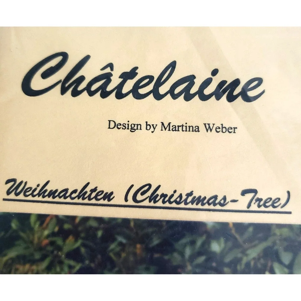 Chatelaine Designs Christmas Tree Martina Webber Rosenberg Pattern 1997 VTG‎